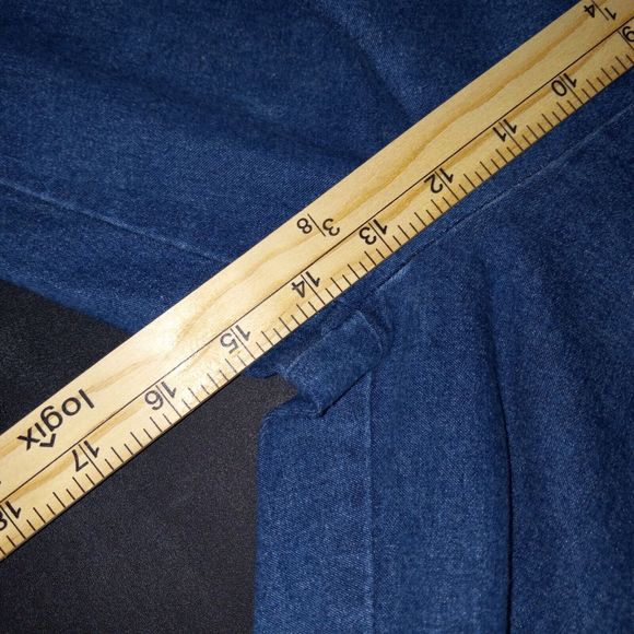 Denim & Co Crop Jeans Size Large Pull On Floral Embroidered Hems Inseam 25" - Picture 9 of 10